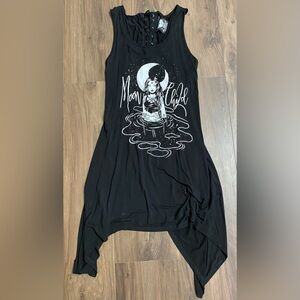 KILLSTAR Moon Child Black Tunic Dress Women’s size XXL